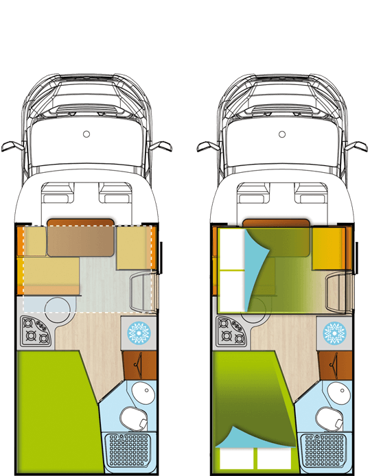 Forster Alkove Wohnmobile Düsseldorf Autohaus Süper T 637 SB Grundriss